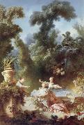 Jean-Honore Fragonard The Progress of love oil on canvas